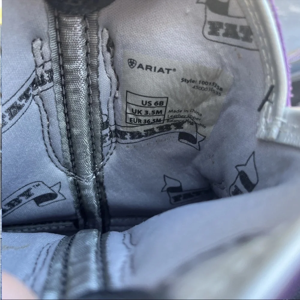 Ariat  Fatbaby Heritage Harmony Western Boot Size 6 Youth - Picture 8 of 8